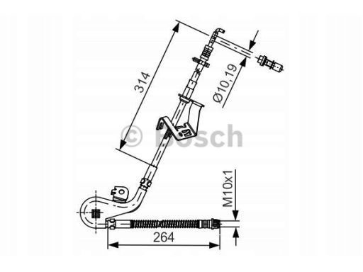 1 987 481 428 Przewód Hamulcowy Elastyczny Bosch