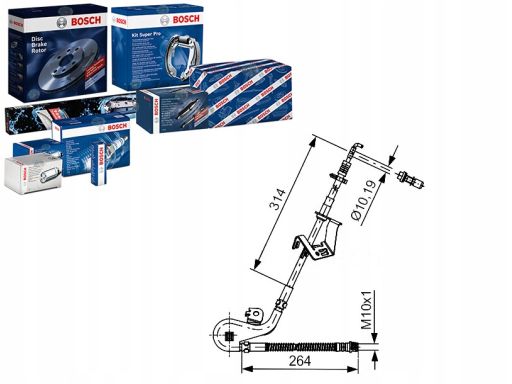 1 987 481 428 Przewód Hamulcowy Elastyczny Bosch