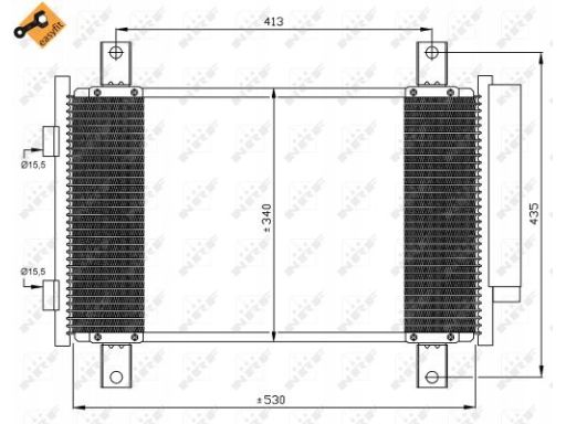 35840 Skraplacz Klimatyzacji Nrf