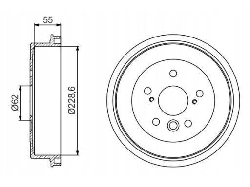 0 986 477 168 Bęben Hamulcowy Bosch