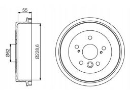 0 986 477 168 Bęben Hamulcowy Bosch