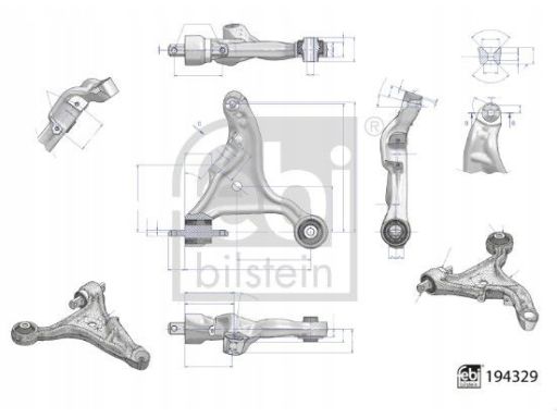 194329 Wahacz Volvo P. S80 98- S60/V70 01- Le P Febi Bilstein