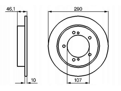 0 986 478 539 Tarcza Hamulcowa Bosch