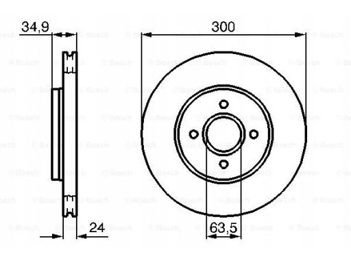 0 986 479 048 Tarcza Hamulcowa Bosch
