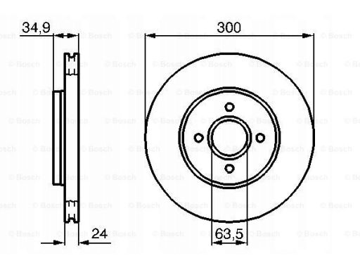 0 986 479 048 Tarcza Hamulcowa Bosch