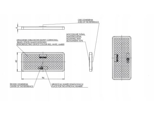 850 Światło Odblaskowe 850 Up Waś