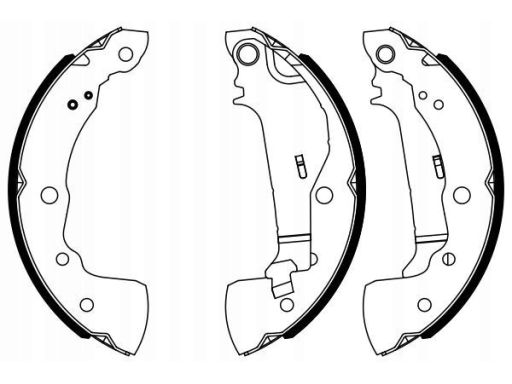 0 986 487 963 Szczęki Hamulcowe Kpl. Bosch