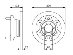 0 986 479 S95 Tarcza Hamulcowa Bosch