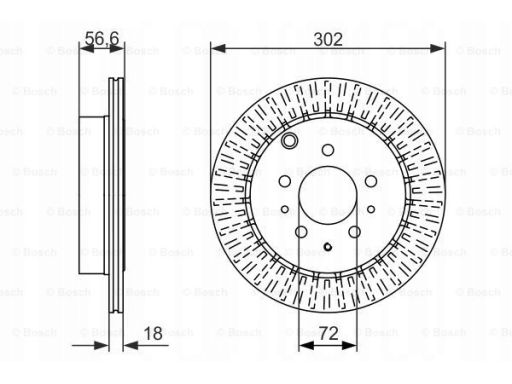 0 986 479 757 Tarcza Hamulcowa Bosch