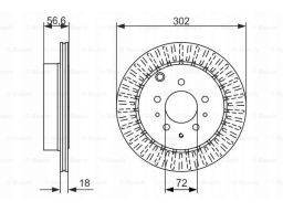 0 986 479 757 Tarcza Hamulcowa Bosch