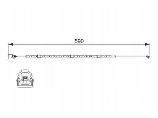 1 987 474 513 Styk Ostrzegawczy Zużycia Okładzin Hamul Bosch