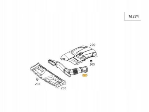 Rura Dolot Przewód Powietrza MERCEDES W204 1,6