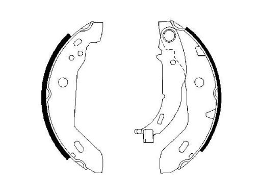 0 986 487 565 Szczęki Hamulcowe Kpl. Bosch