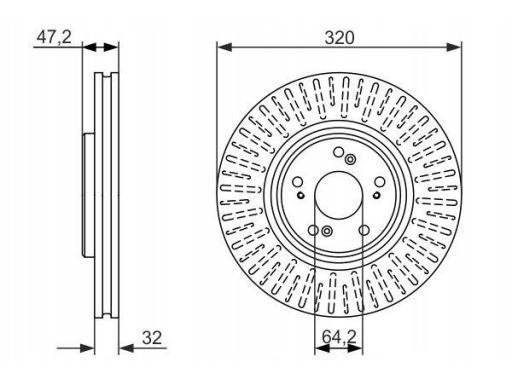 0 986 479 741 Tarcza Hamulcowa Bosch