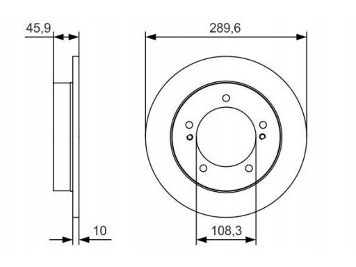0 986 479 B09 Tarcza Hamulcowa Bosch