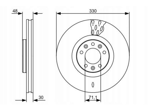 0 986 479 529 Tarcza Hamulcowa Bosch