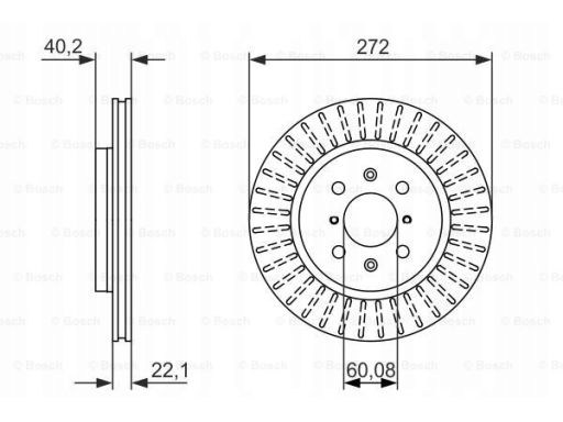 0 986 479 789 Tarcza Hamulcowa Bosch