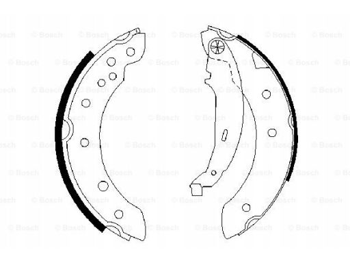 0 986 487 585 Szczęki Hamulcowe Kpl. Bosch
