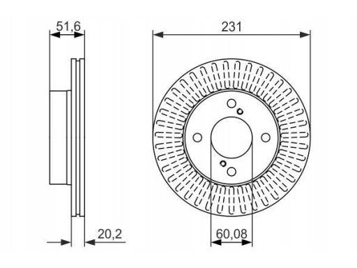 0 986 479 778 Tarcza Hamulcowa Bosch