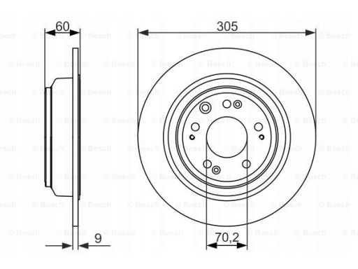 0 986 479 740 Tarcza Hamulcowa Bosch
