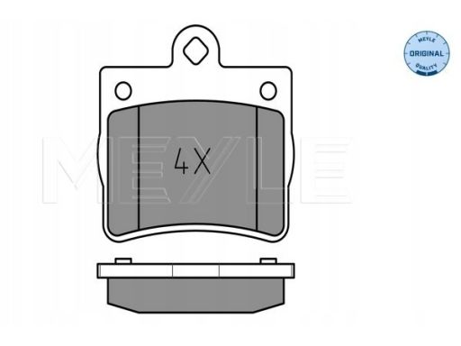 025 219 0015 Klocek Hamulcowy Kpl. Tył , Pasuje Do: Mercedes C (W202)