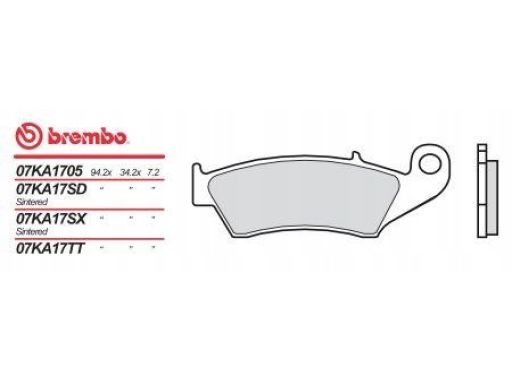 Klocek Hamulcowy Kpl. 07Ka17Sx