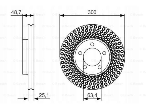 0 986 479 701 Tarcza Hamulcowa Bosch