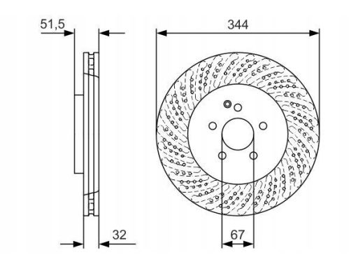 0 986 479 D07 Tarcza Hamulcowa Bosch