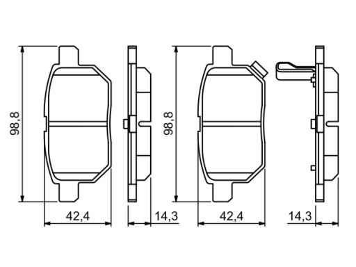 Klocek Hamulcowy Kpl. 0 986 494 255
