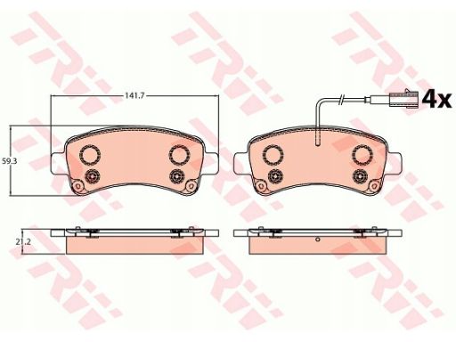 Klocek Hamulcowy Kpl. Gdb2106