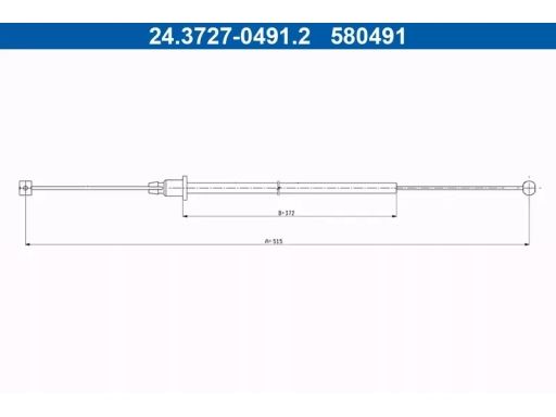 24.3727-0491.2 Linka Hamulca Postojowego Ate