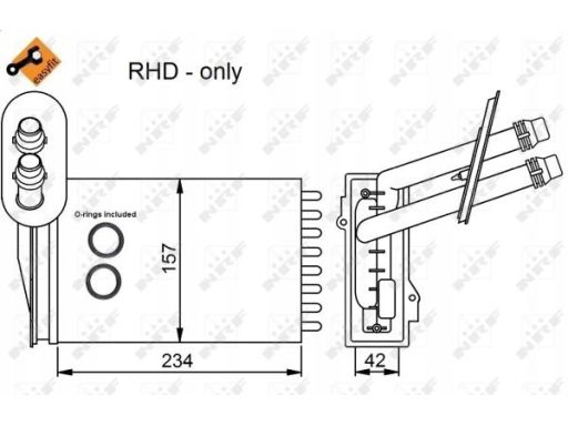 53402 Nagrzewnica Nrf 53402 Nrf