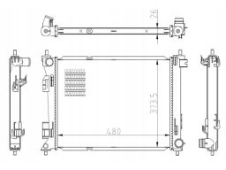 550039 Chłodnica Silnika Nrf 550039 Nrf