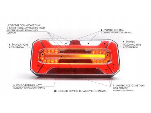 1280 Dd P Lampa Tylna 1280 Dd P W184Dd Waś