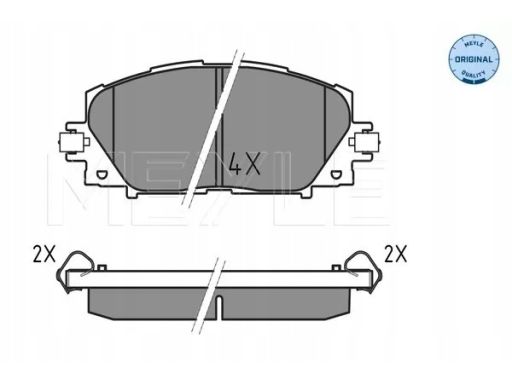 025 244 5116 Klocek Hamulcowy Kpl. Przód , Pasuje Do: Toyota Prius, Pr
