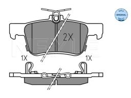 025 224 2915 Klocek Hamulcowy Kpl. Tył , Pasuje Do: Honda Civic X, E