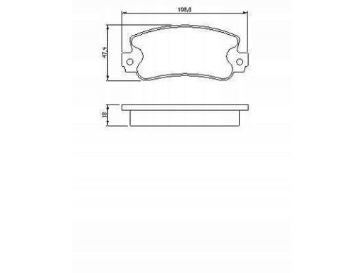 Klocek Hamulcowy Kpl. 0 986 424 098