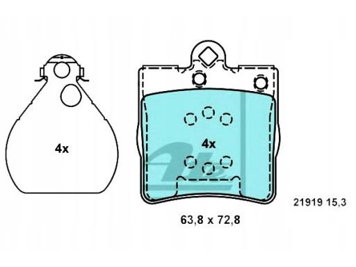 Klocek Hamulcowy Kpl. 13.0470-4064.2