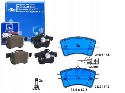 13.0460-2743.2 Klocek Hamulcowy Kpl. Ate