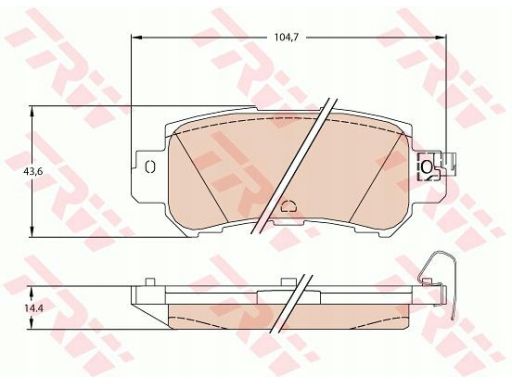 Klocek Hamulcowy Kpl. Gdb3539