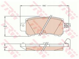 Klocek Hamulcowy Kpl. Gdb3539