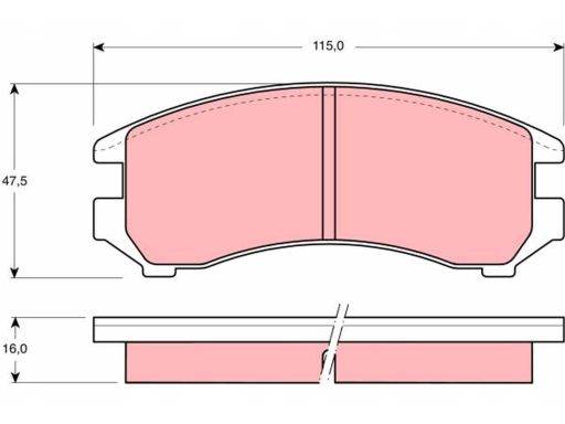 Klocek Hamulcowy Kpl. Gdb731