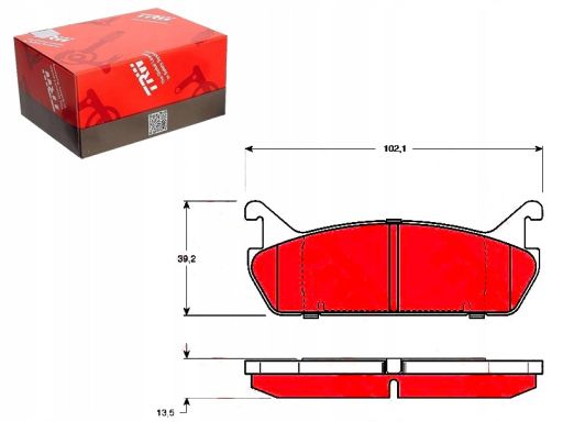 Klocek Hamulcowy Kpl. Gdb887