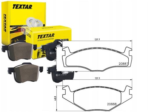 2088708 Klocek Hamulcowy Kpl. Textar