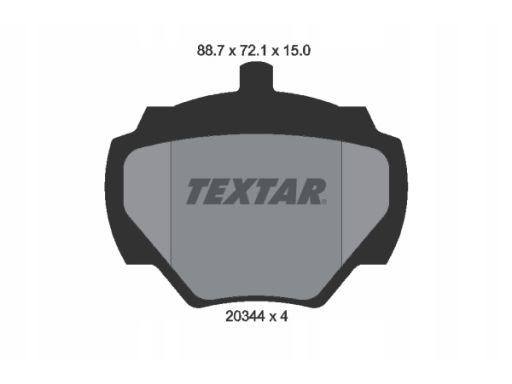 2034402 Klocek Hamulcowy Kpl. Tył , Pasuje Do: Land Rover Defender,