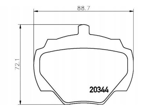 2034402 Klocek Hamulcowy Kpl. Tył , Pasuje Do: Land Rover Defender,