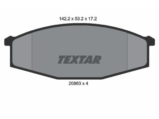 2086301 Klocek Hamulcowy Kpl. Textar