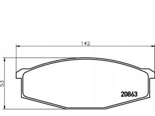 2086301 Klocek Hamulcowy Kpl. Textar