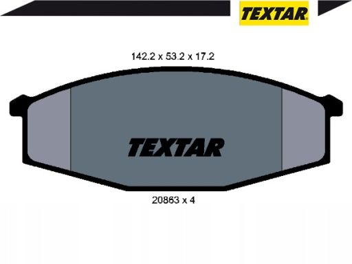 2086301 Klocek Hamulcowy Kpl. Textar