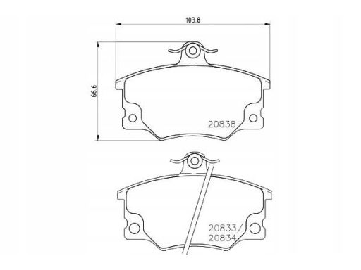 2083302 Klocek Hamulcowy Kpl. Textar